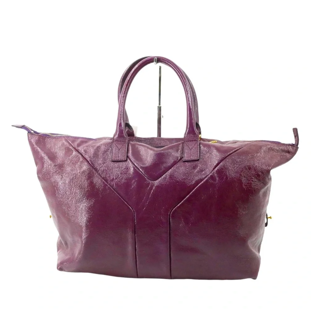 YSL Easy Bag in Purple Patent Leather - Picture 1 of 10